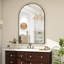 Miroir de salle de bain mural en aluminium avec cadre arqué - Basics by Wayfair ™-1908623977-1908623980