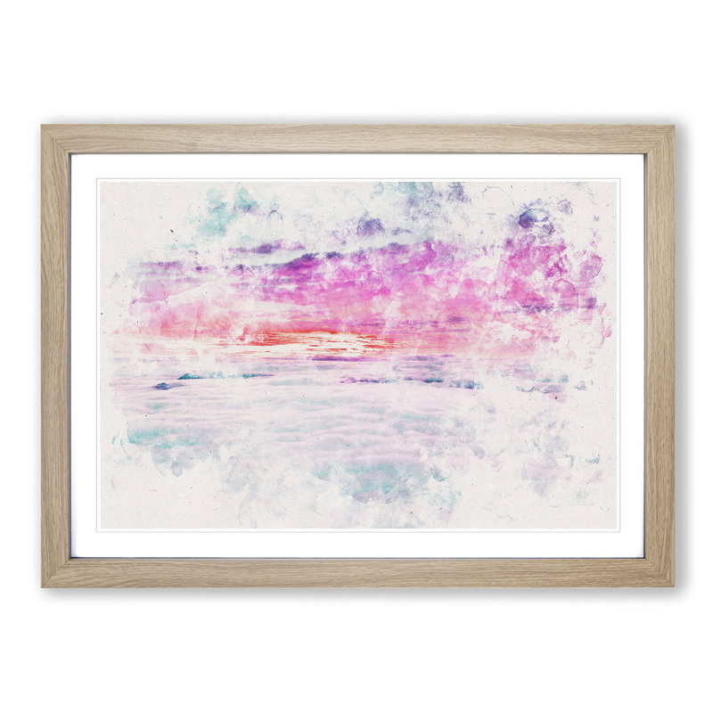 Ocean of Clouds - Framed Print, Oak Framed, 62cm H x 87cm W x 2cm D