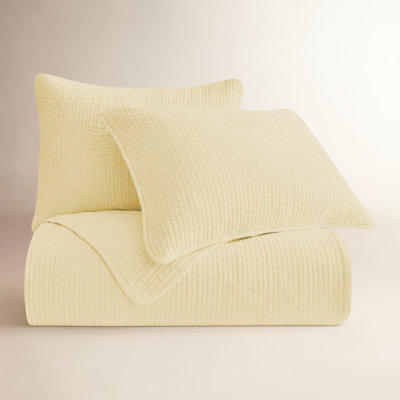 Stone Washed Cotton Velvet Quilt Set
