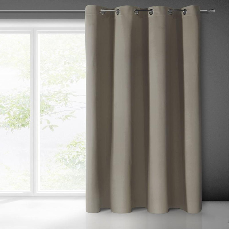 Logan Blackout Single Curtain, Width 250  x Drop 135 cm, Dark