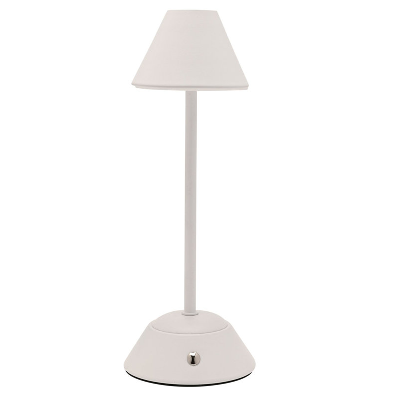 Symeon Metal Table Lamp, White