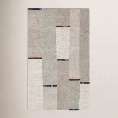 Natural Ivory Hand-Tufted Wool Rug