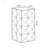 Three-Dimensional Embossed  Pattern Design Retro Side Table,Retro Wooden Nightstand