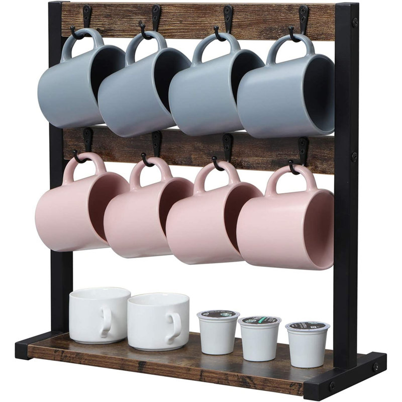 16.5'' W Manufactured Wood Storage Rack, ‎Brown