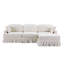 Canapé modulaire Mid-Century 2-en-1 modulaire avec jupe à volants amovible-1585963530