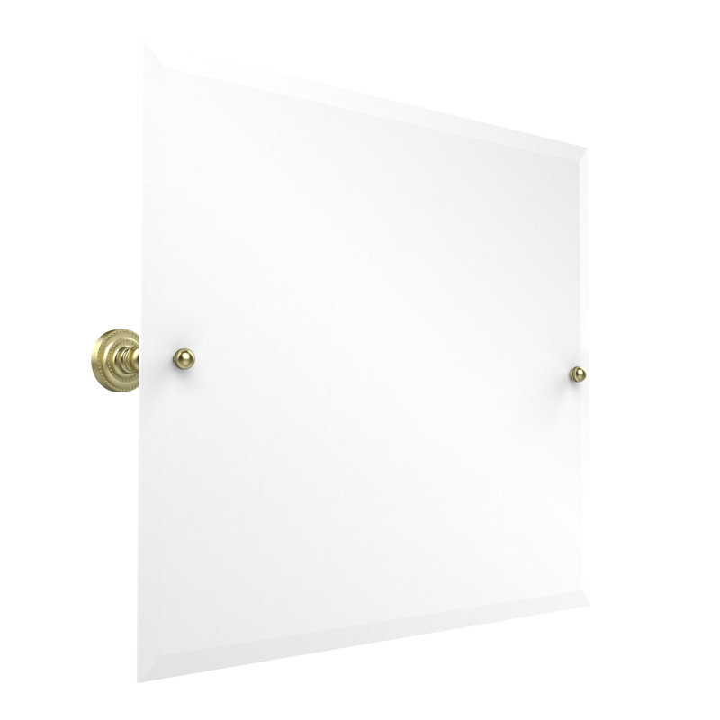 Miroir rectangulaire inclinable 21 "x 26" Dottingham, Laiton satiné, 21" H x 26" W