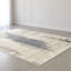 Abstract Area Rug in Gray