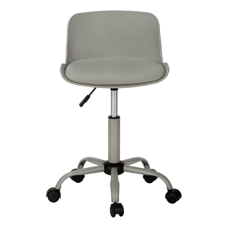 Chaise de bureau, Gris, Gris / Noir