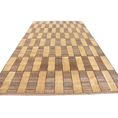 Nash One-of-a-Kind 6'6" X 9'10" New Age Wool Area Rug in Cream