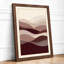 Layered Waves Minimalist - Framed Print-1119959851-1119959855
