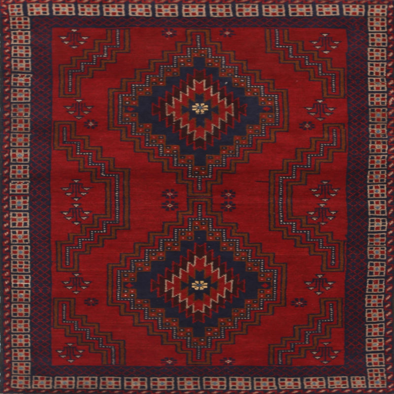 Oriental Indoor Rug, Square 7'