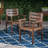 Set Of 2 Acacia Wood Patio Armchair-305255054
