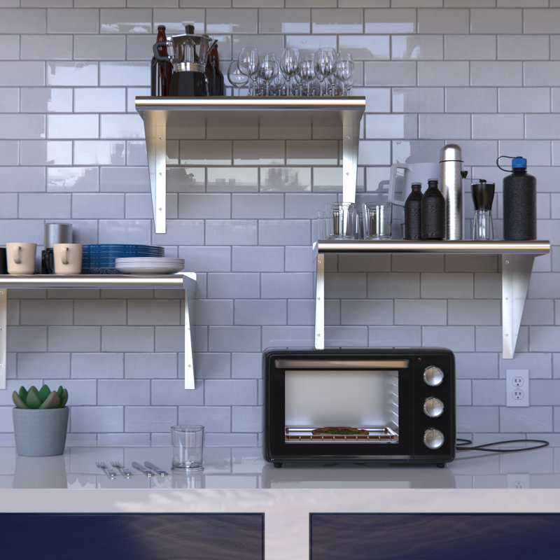 18" x 30" Amgood Metal Wall Mount Shelf