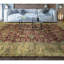 Tapis rouge et or de haute qualité noué à la main