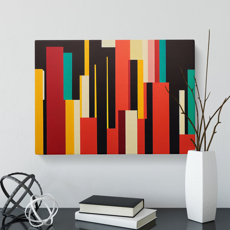 Energising Modern Abstract - Wrapped Canvas, 40cm H x 60cm W x 3cm D