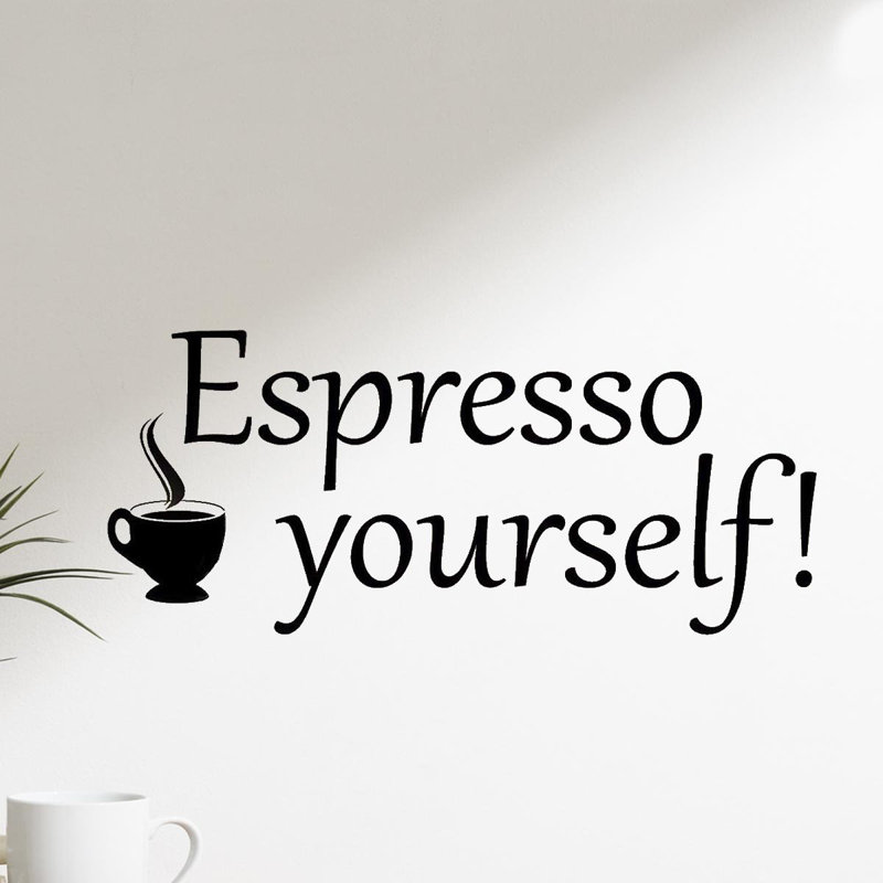 Décalcomanie murale expresso Dore, 10 po x 22 po