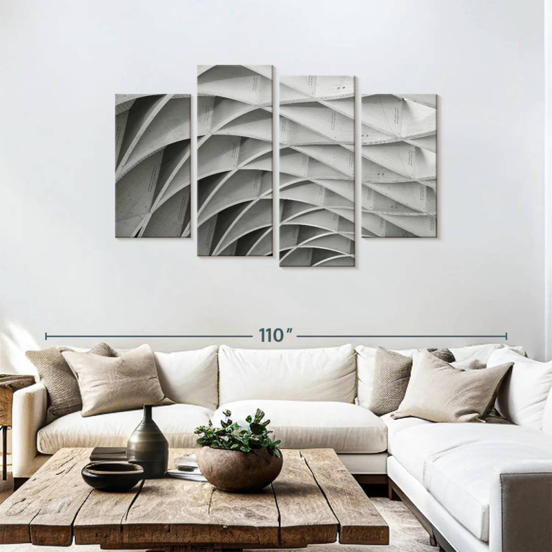 Lignes géométriques abstraites, H 48 po x l 75 po
