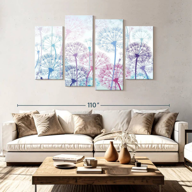 Harnek Fluffy Pastel Dandelions