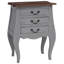 Bedside Cabinet Solid Mahogany Wood 48x35x64 cm
