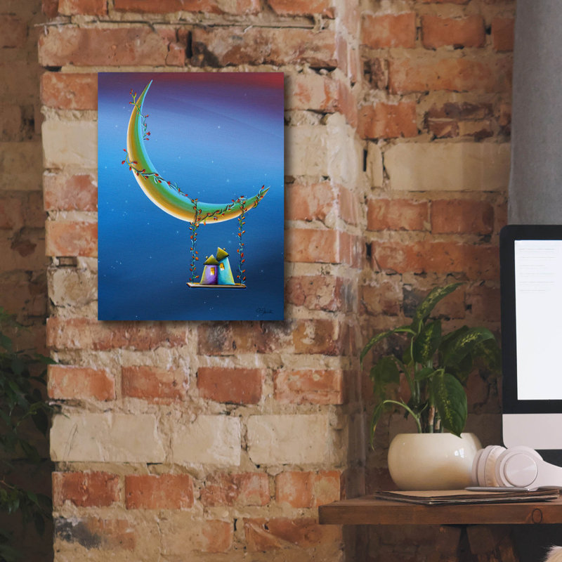 "Une autre sérénade au clair de lune" par Cindy Thornton, H 16 po x l 12 po x P 0,75 po