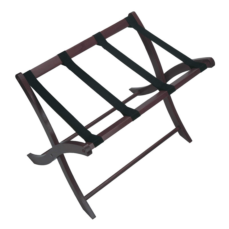 Luggage Rack, for Guest Room, Foldable, No Assembly, Espresso