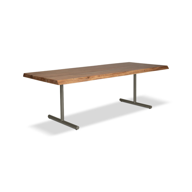 Brooks Dining Table T Base 40" x 92", Ebonized, Black, 29.75"H x 79"L x 40"W