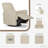 Greenguard Gold Certified Upholstered Swivel Reclining Glider-103110639