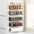 Magnetic Spice Rack For Refrigerator Magnetic Fridge Shelf For Kitchen Spice Organizer Magnetic Shelf For Fridge Space Saving Black 4 Pack With Magnetic Paper Towel Holder