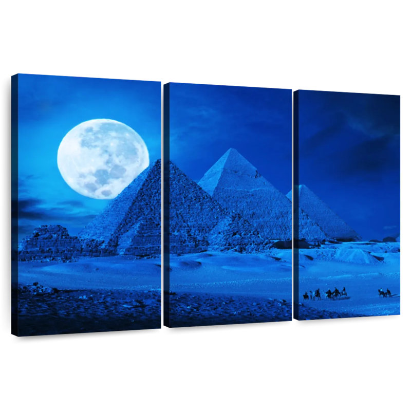 Adella Full Moon Over The Pyramids, 42" H x 65" W