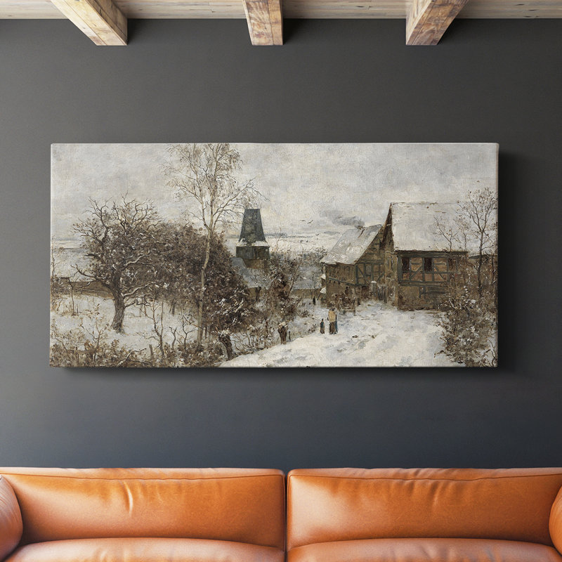 Série paysage - CDXVI - Toile tendue avec châssis - Prêt à accrocher, H 16 po x l 32 po