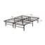 Base de lit plateforme pliante en métal, base de lit portative avec support grillagé, lit d'invité peu encombrant, sommier non requis, lit double-1876981246