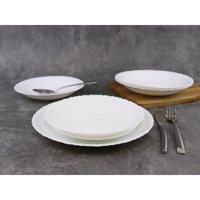 Neyka 24 Piece Glass Dinnerware Set - Service for 8