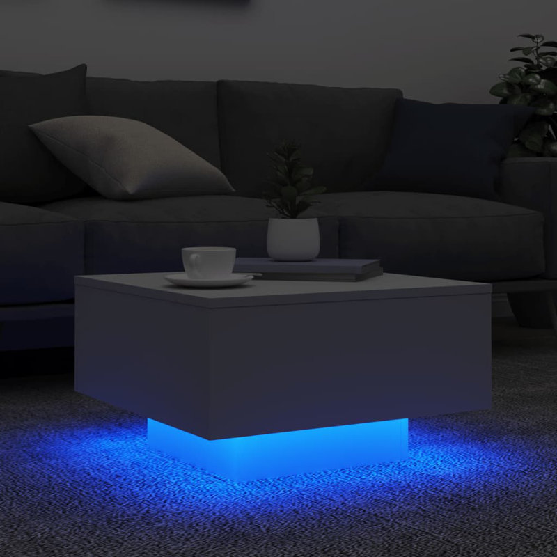 Bronda Four Leg Coffee Table, 31cm H x 55cm W x 55cm D, White