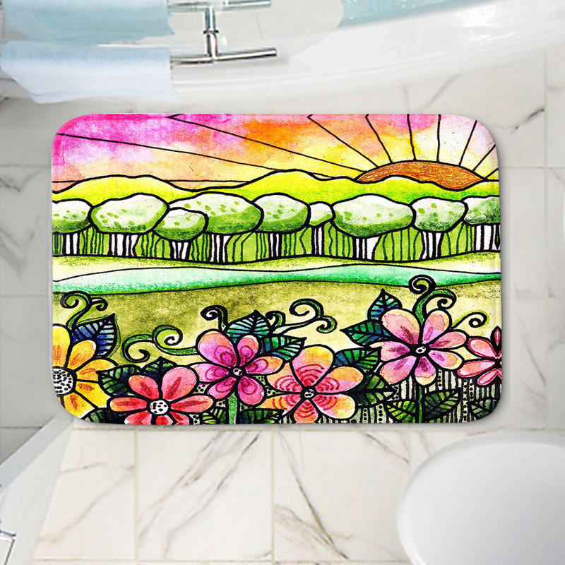 Non-Slip Bath Mat, 24" W x 17" L x 1" H