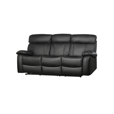 Causeuse inclinable en cuir véritable Belal