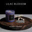 Lilac Blossom Scented Jar Candle with Glass Holder