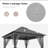 LAUSAINT HOME Outdoor Patio Gazebo 10'x10'-101335340