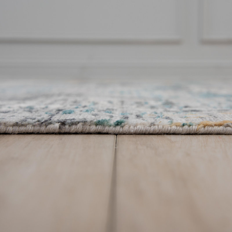 Tapis en laine tissé à la main / hybride, Rectangulaire 2 pi x 3 pi