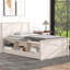 Lit plateforme convertible en bois avec rangement intégré-130646816