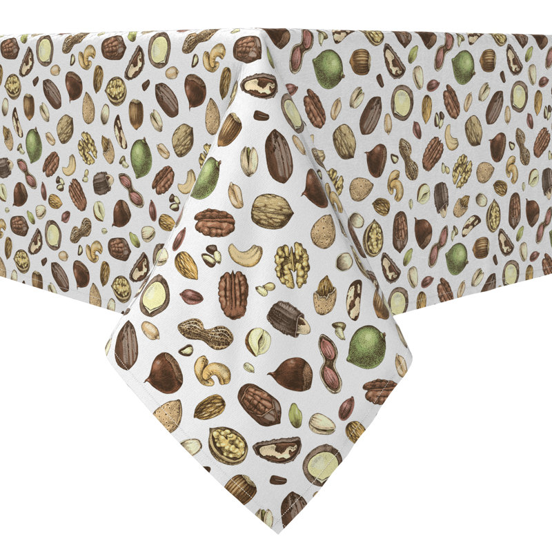 Rectangular Tablecloth, 100% Cotton, 60X84", Healthy Snacking