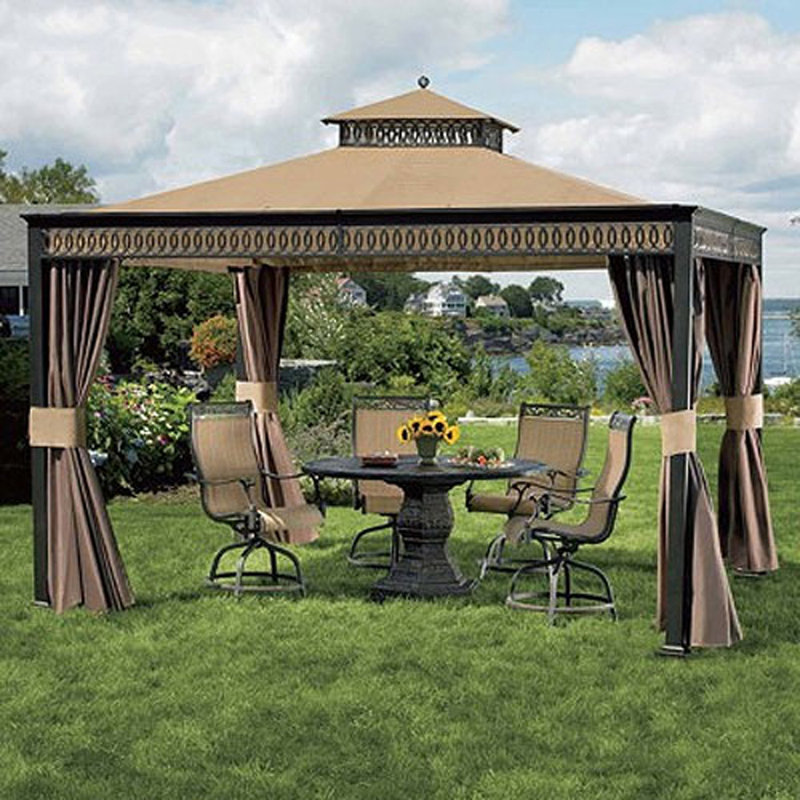 Toile de remplacement pour pavillon de jardin en tissu d'alun, Tissu Riplock 350