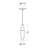 Sultana 2.5" 1-Light Hand-Blown Crystal 3000K Dimmable Integrated LED Teardrop Pendant-99372993