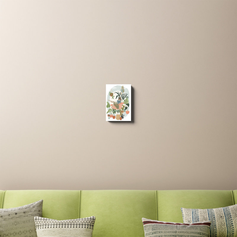 «Plant Lady Bath I», H 12 po x l 8 po x P 1,25 po, Toile tendue