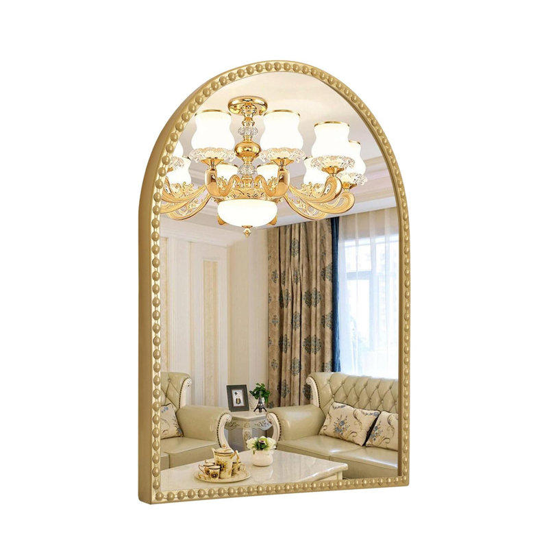Aluminium Arch Mirror, Gold