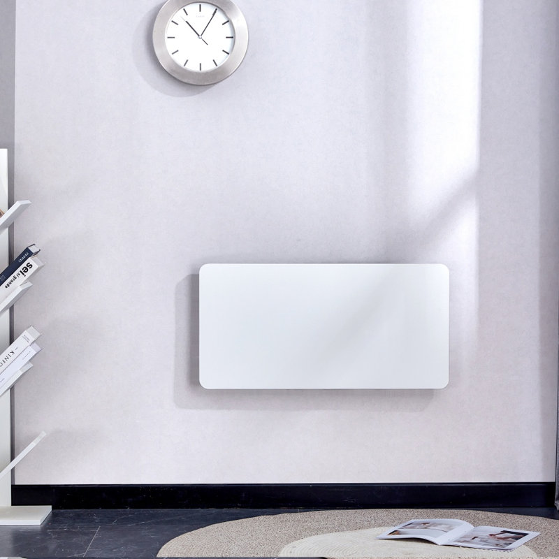 Table pliante en bois massif de 31,4 po avec charnières pliantes pliantes pour petits espaces - bureau mural pliable blanc compact