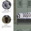 Canapé Chesterfield à accoudoirs arrondis en velours 79,68 po Jahniyah-91898565