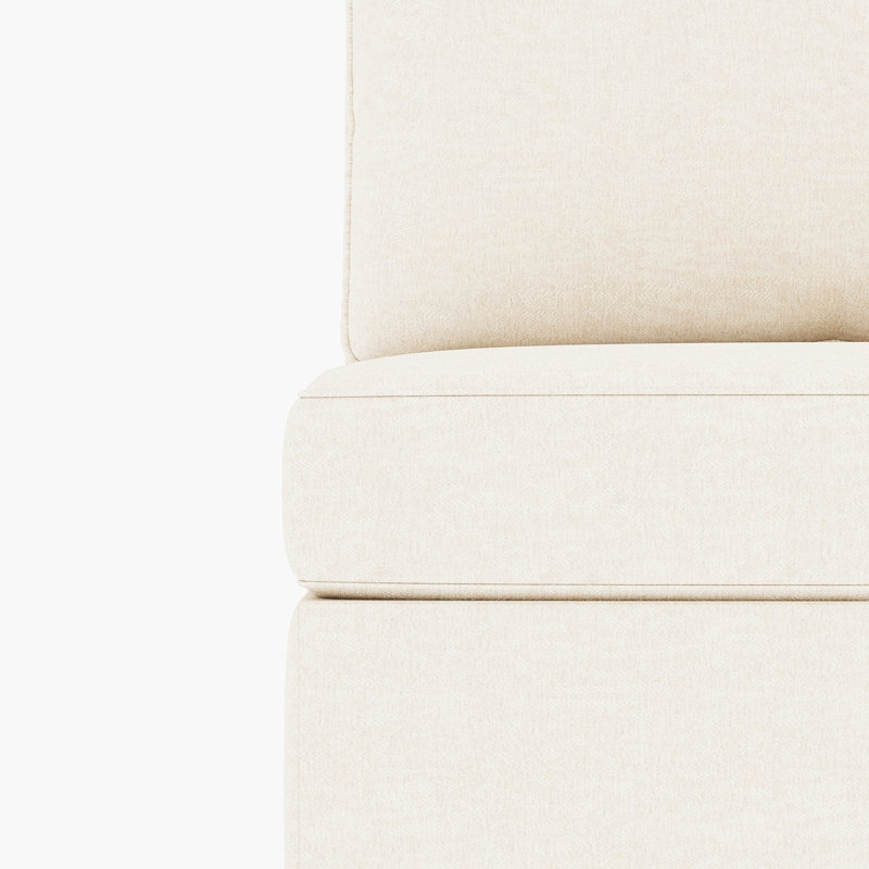 Canapé modulaire modulaire avec rangement pratique en chenille beige, 6 places, 91,75 po x 66,5 po x 32,87 po, capacité de 250 lb / siège
