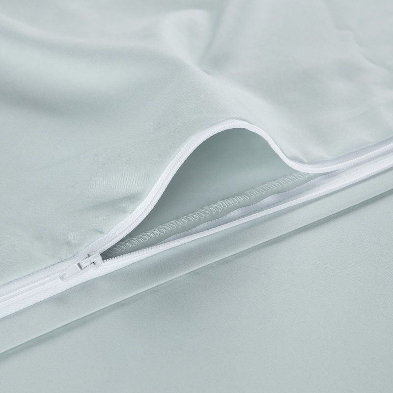 Ensemble de housse de couette ultra-doux, Housse de couette grand + 2 taies d'oreiller, Menthe
