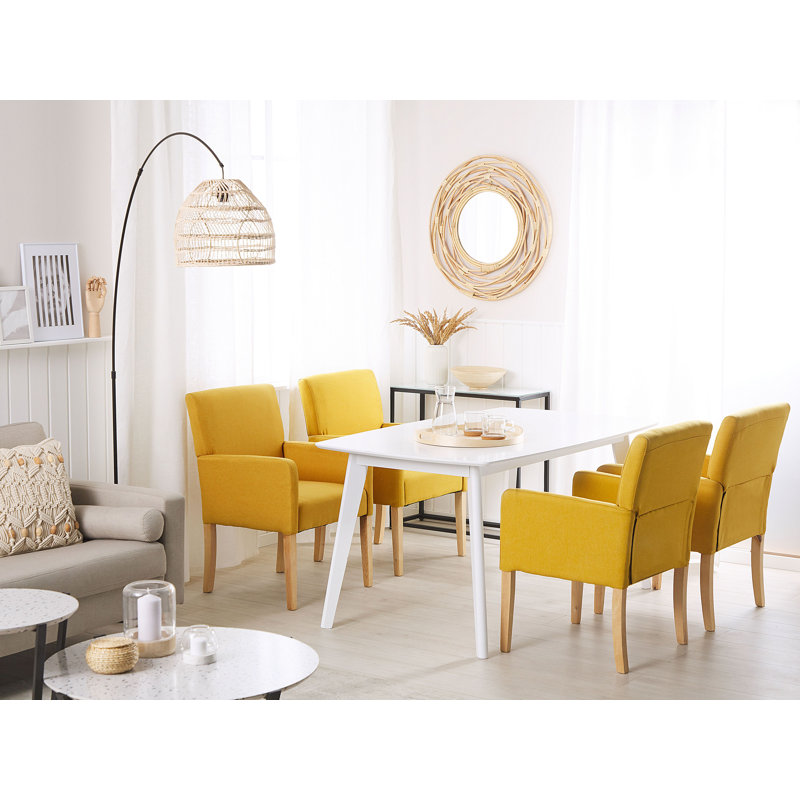 Olu 45cm H Upholstered Armchair, Yellow