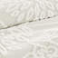 Ensemble d'édredon 3 pièces en chenille de coton capitonné blanc cassé / grand-119922162-119922163